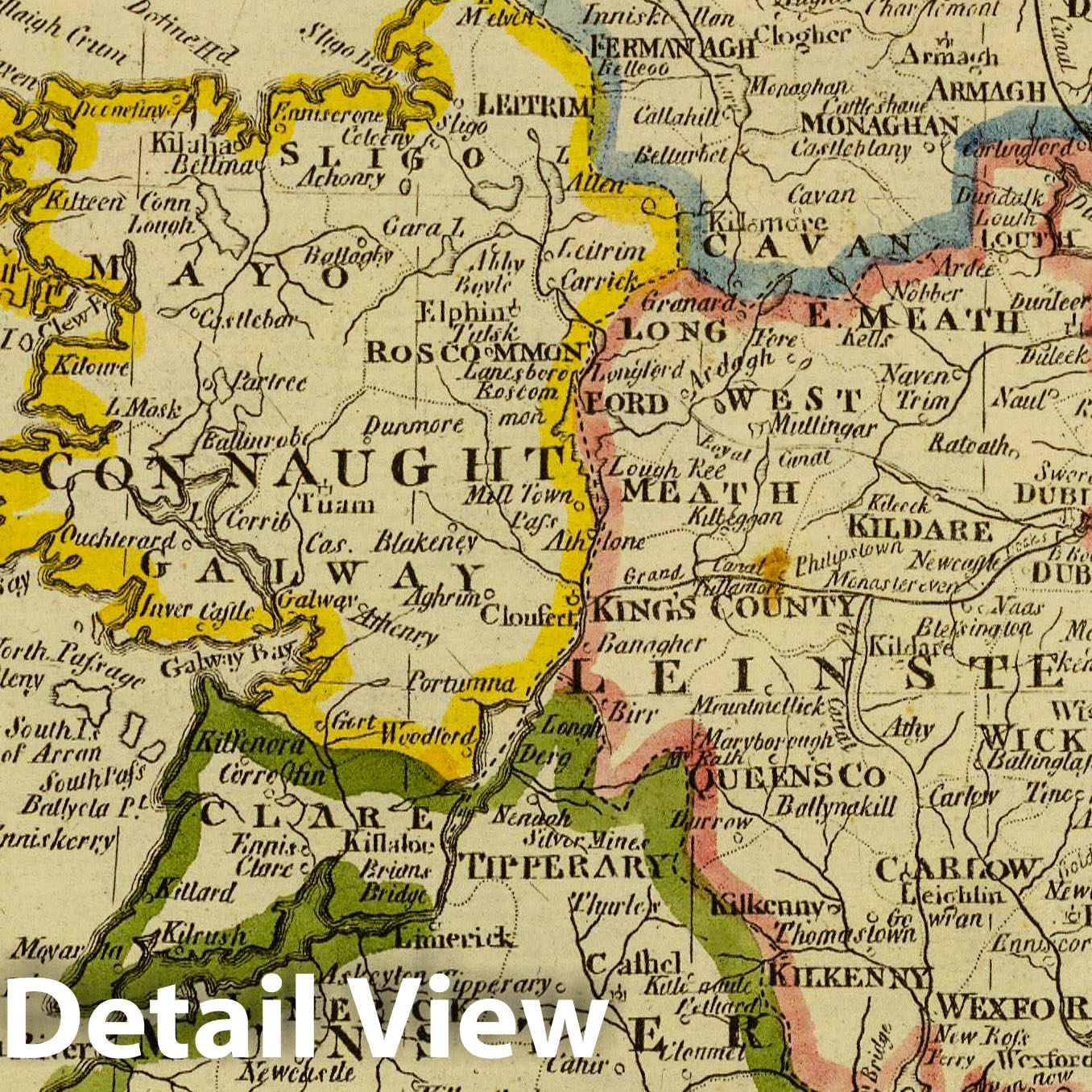 Ireland, 1821 - Historical Map Print
