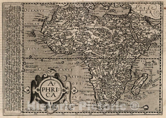 Historic Map : World Atlas Map, 2. Aphrica. 1600 - Vintage Wall Art