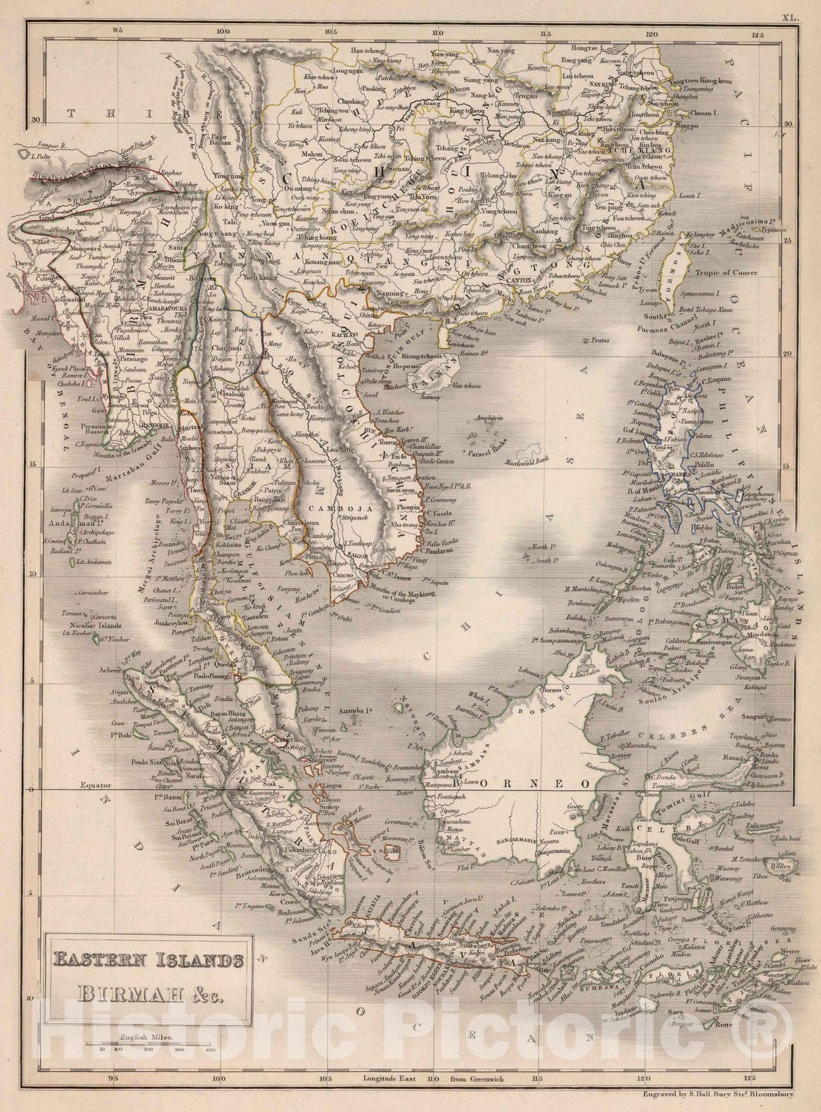 Historic Map : World Atlas Map, Eastern Islands, Birmah &c. 1841 - Vintage Wall Art