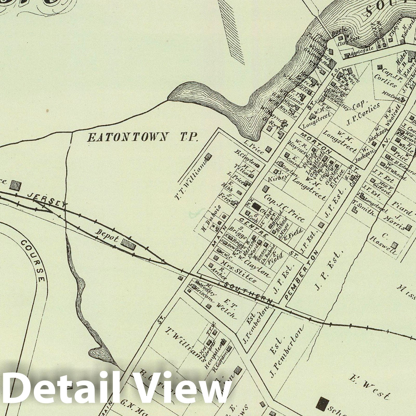 Oceanport, 1878 - Historical Map Print from New Jersey Coast Atlas