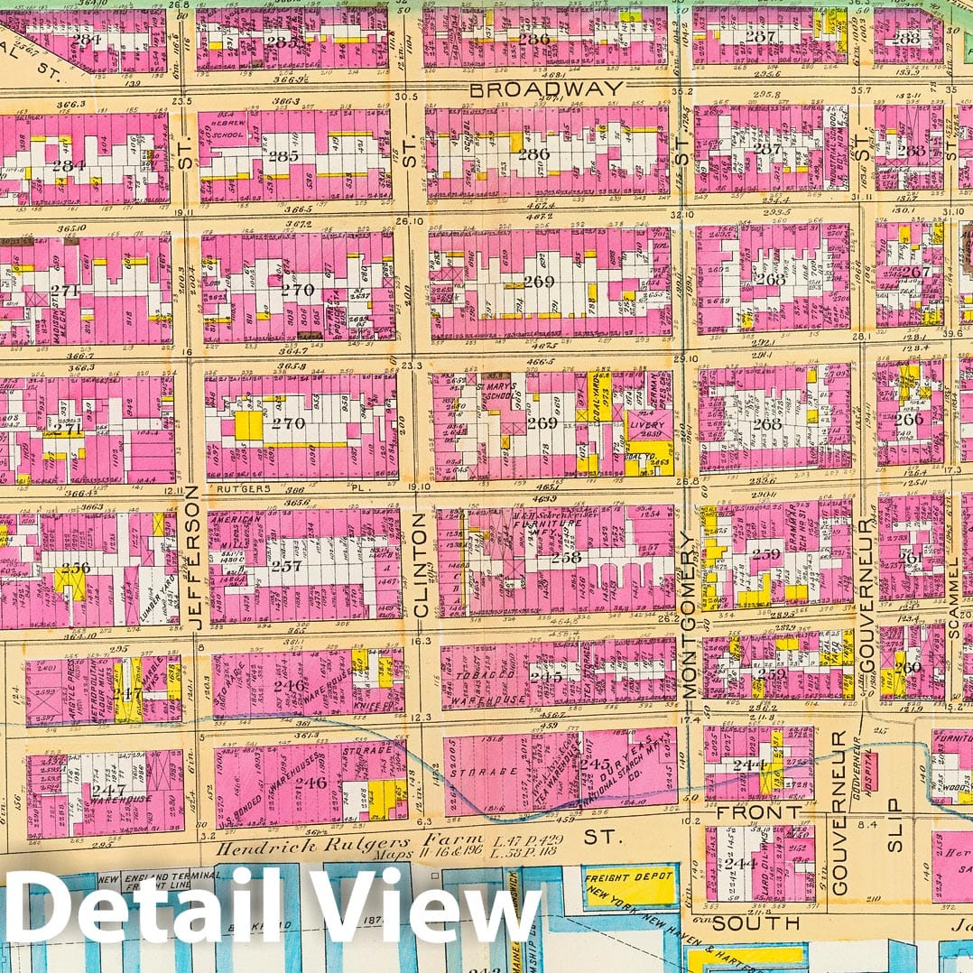 Ward 7, New York City - Fire Insurance Map, 1891