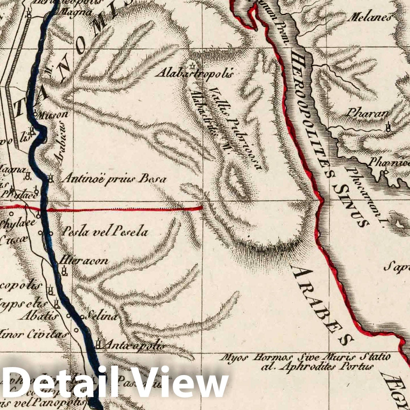 Ancient Egypt, 1804 - Historical Map Print