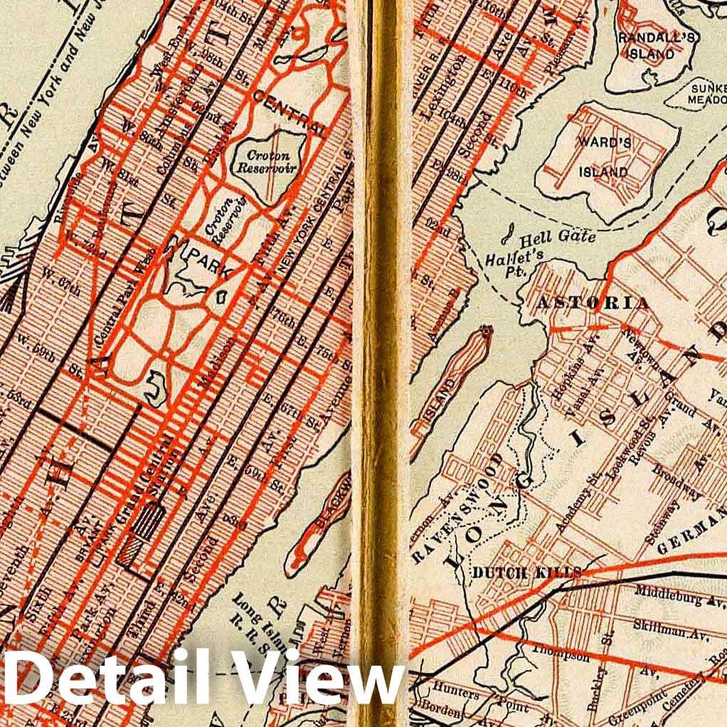 New York City and Westchester County, New York - Road Map, 1902