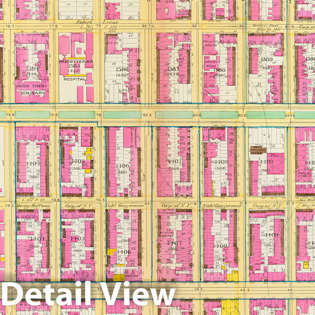 Ward 19, Manhattan - Fire Insurance Map, 1891