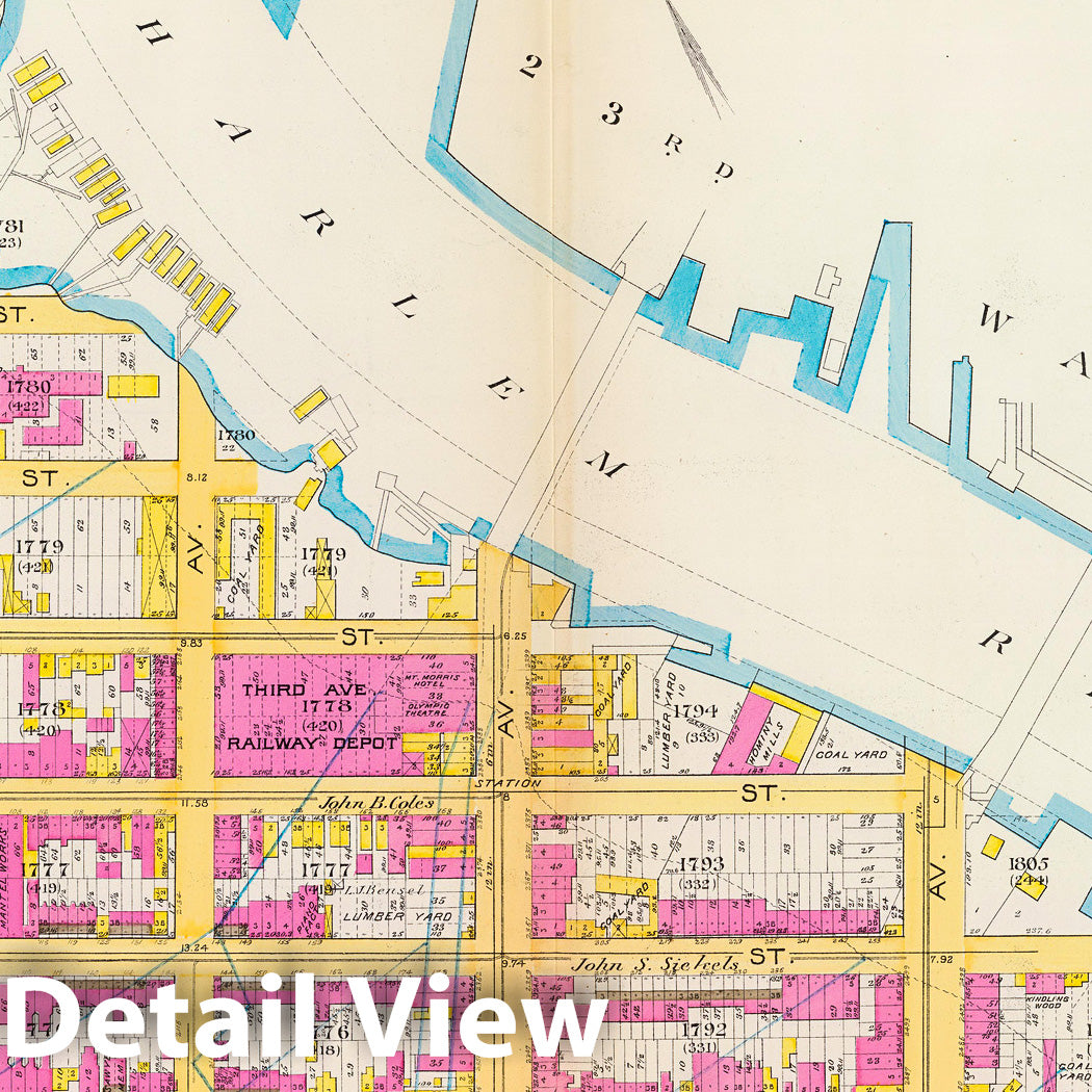 Ward 12, Manhattan - Fire Insurance Map, 1891
