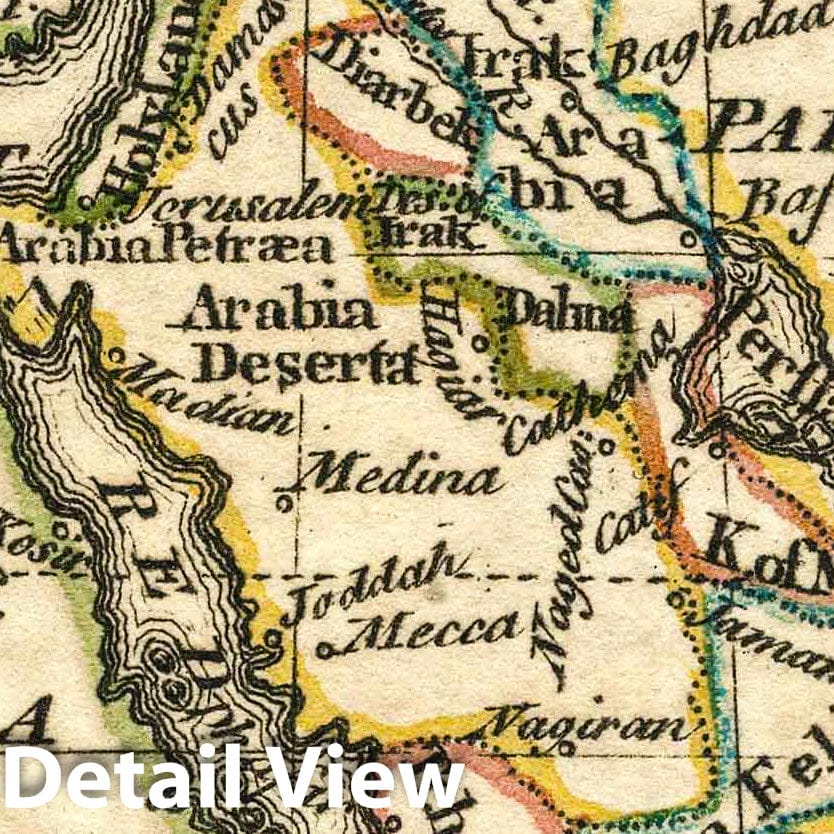Turkey in Asia, 1758 - Historical Map Print