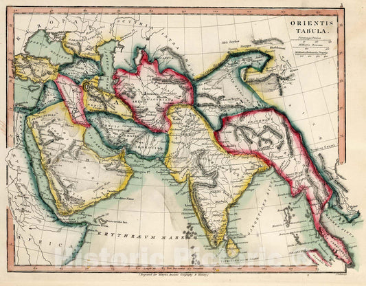 Historic Map : Classical Atlas Map, Orientis Tabula 1815 - Vintage Wall Art