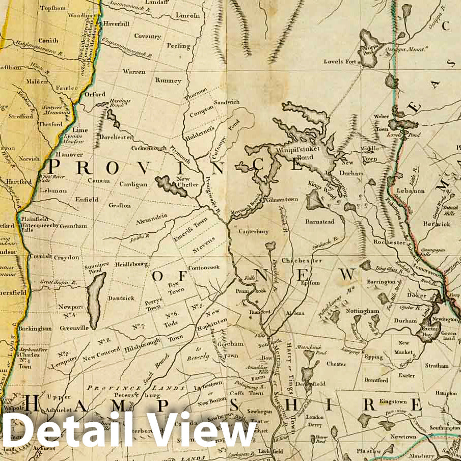 American Revolution: Massachusetts, New Hampshire, and New England - Military Map, 1776