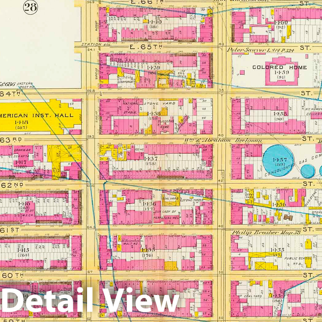 Ward 19, Manhattan - Fire Insurance Map, 1891