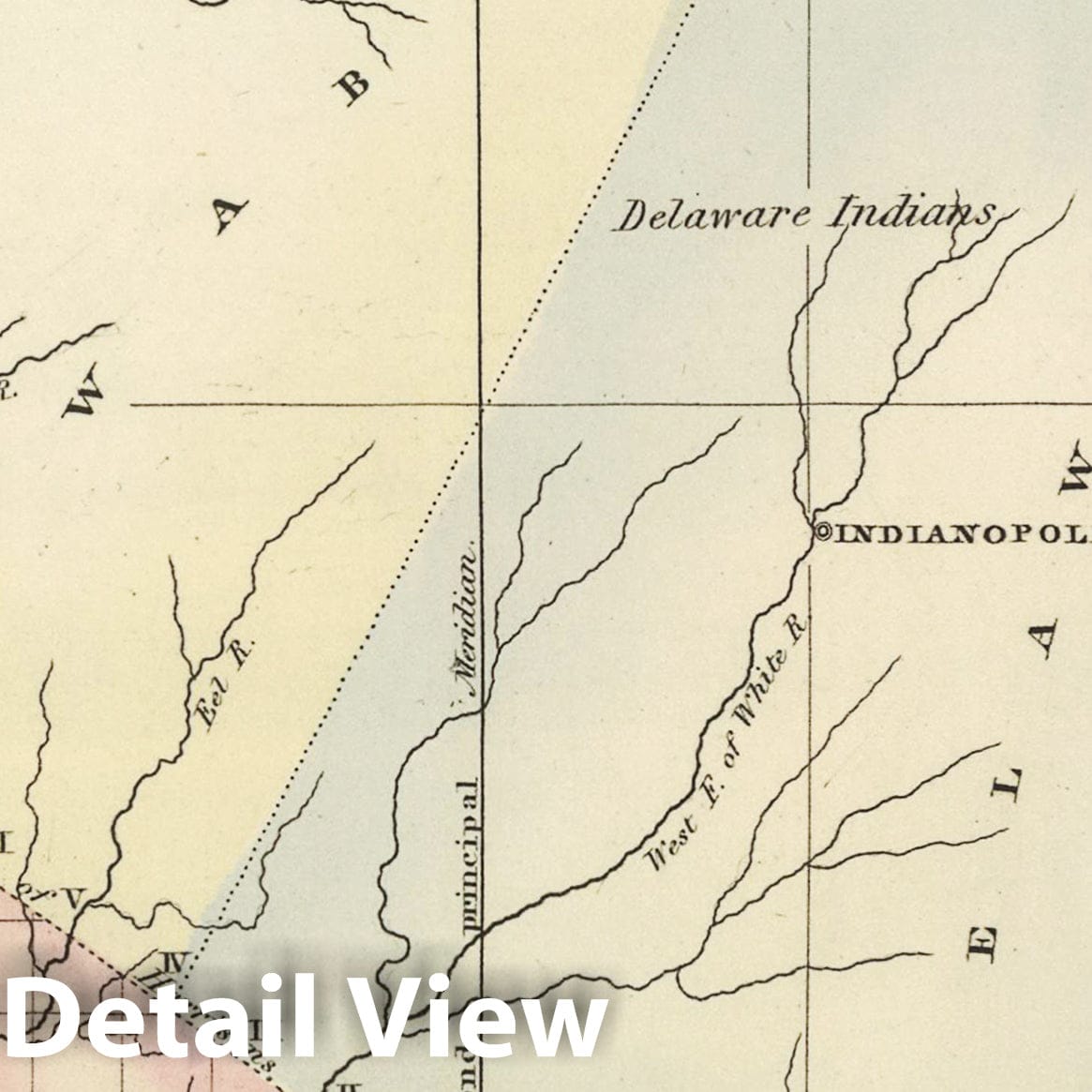 Historic Map - World Atlas Map, Indiana. 1817 - Vintage Wall Art