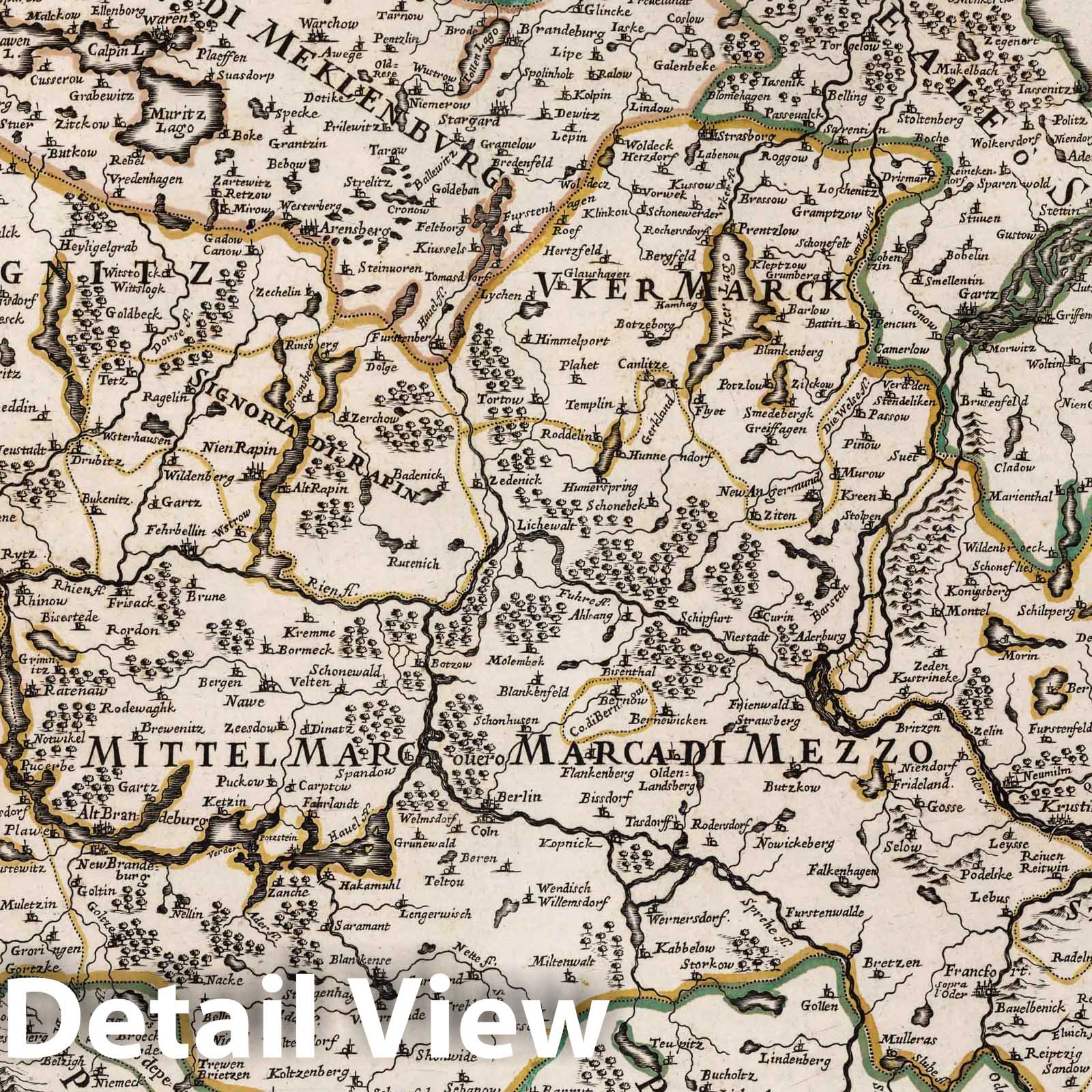 Brandenburg, Pomerania, Saxony, Silesia & Holstein - 1687 Historical Map