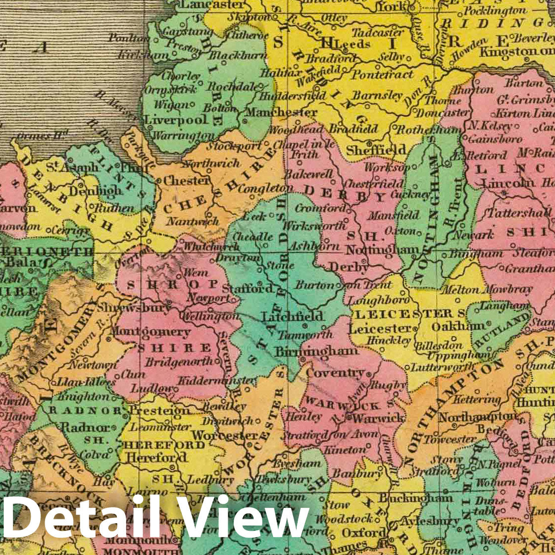 England and Wales, 1831 - Historical Map Print