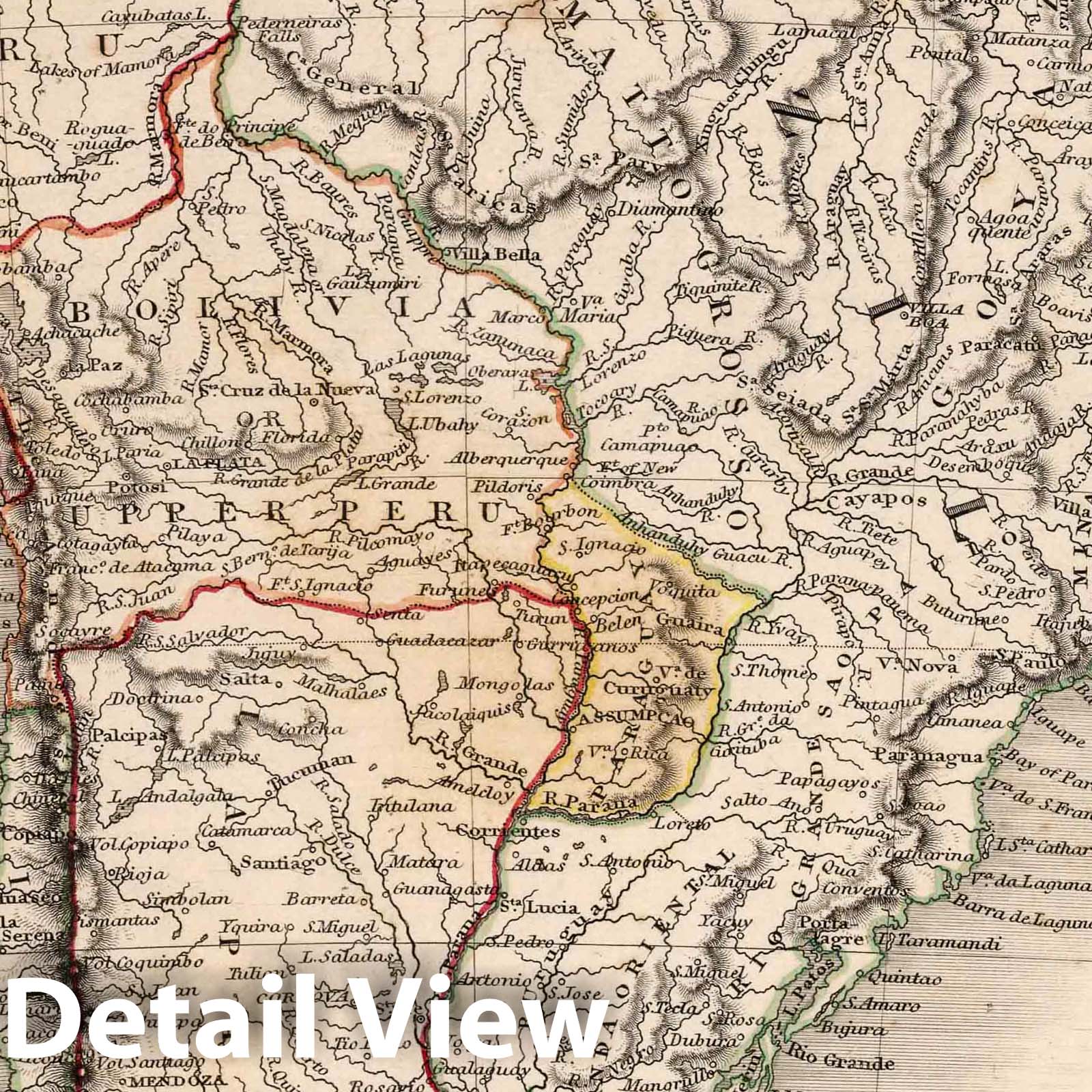 South America, 1841 - Historical Map Print from Black's General Atlas