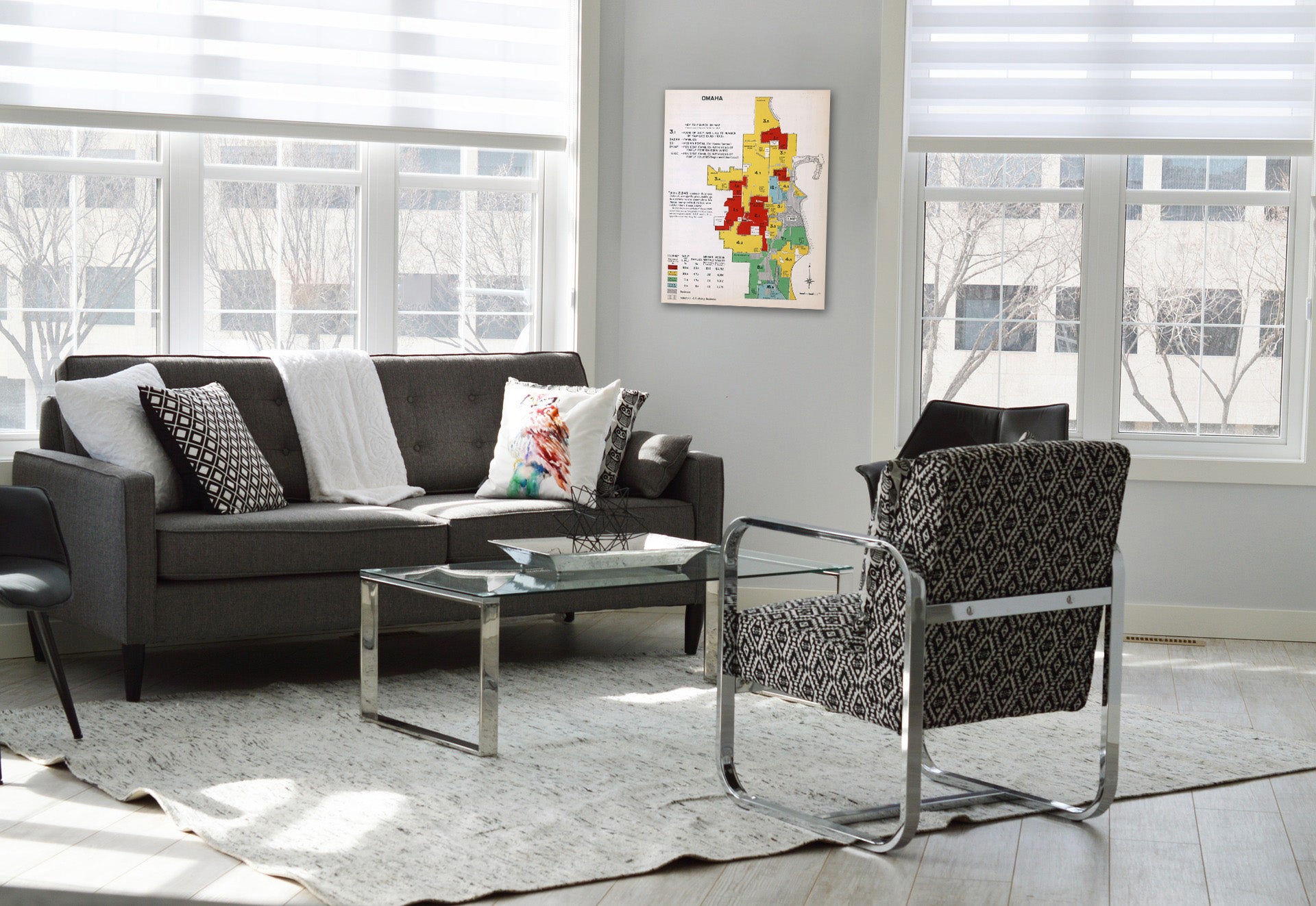 Historic Map : Omaha. 1932 - Vintage Wall Art