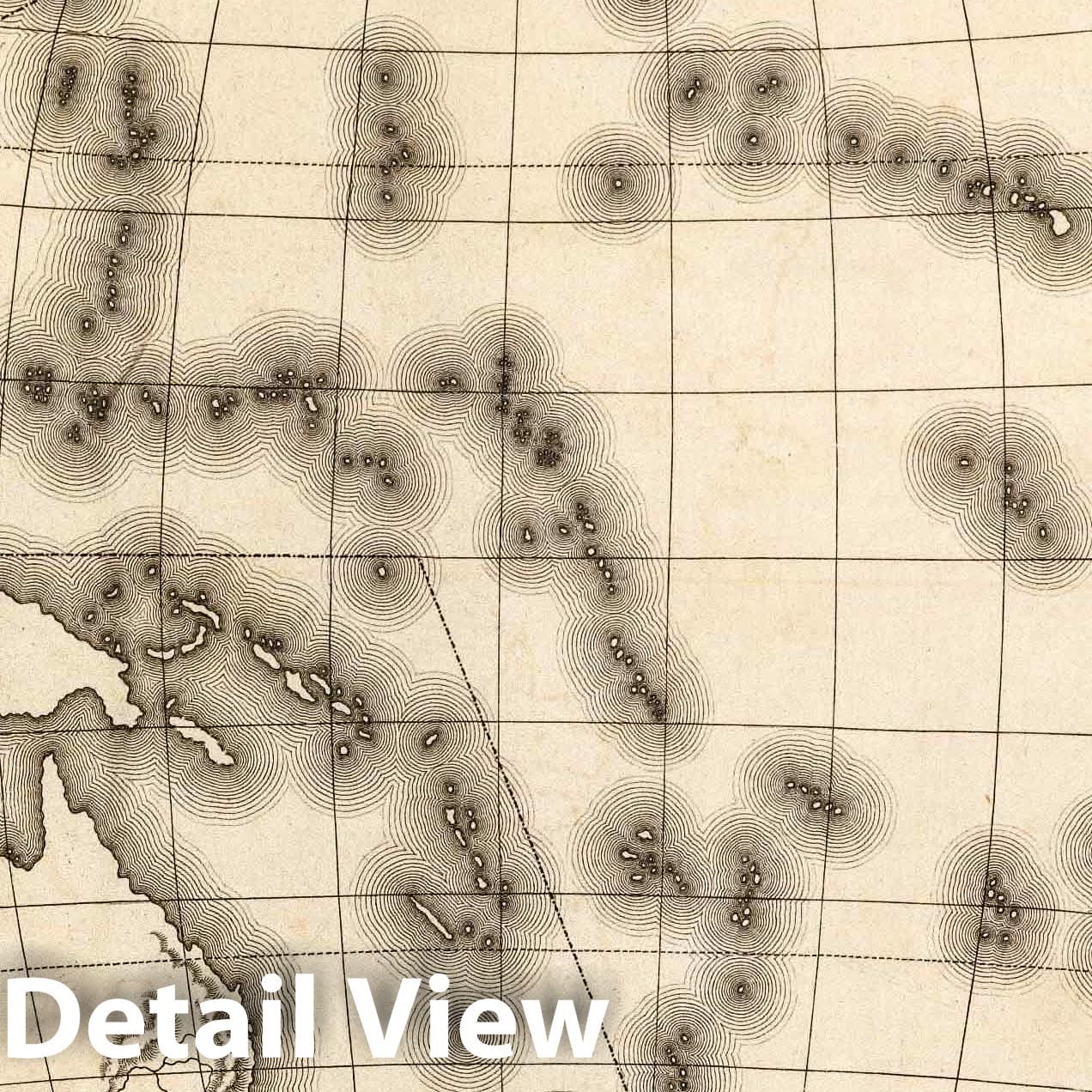Oceania, 1839 - Historical Map Print from Mitchell's Atlas