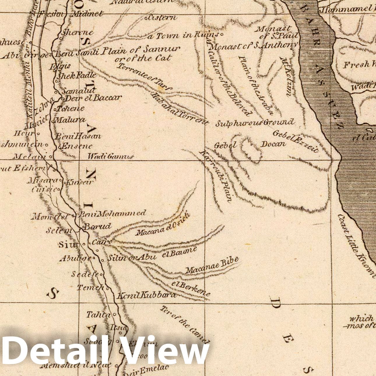 Egypt, 1804 - Historical Map Print from Conrad & Co. Atlas