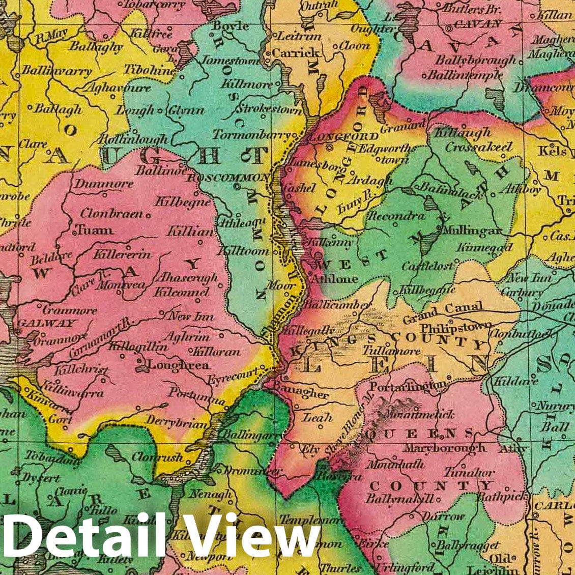 Ireland, 1831 - Historical Map Print from Finley's Atlas