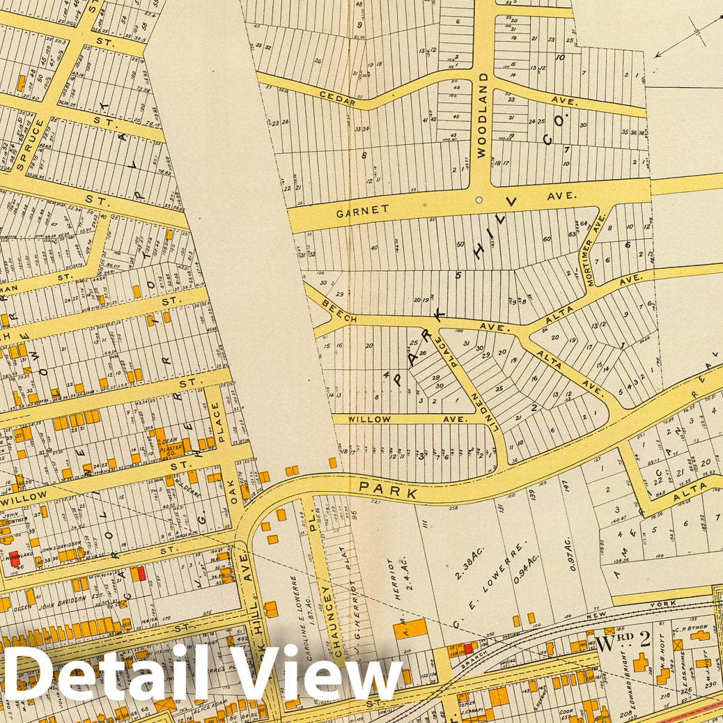 Yonkers, New York Fire Insurance Map, 1893 - Historical Map Print