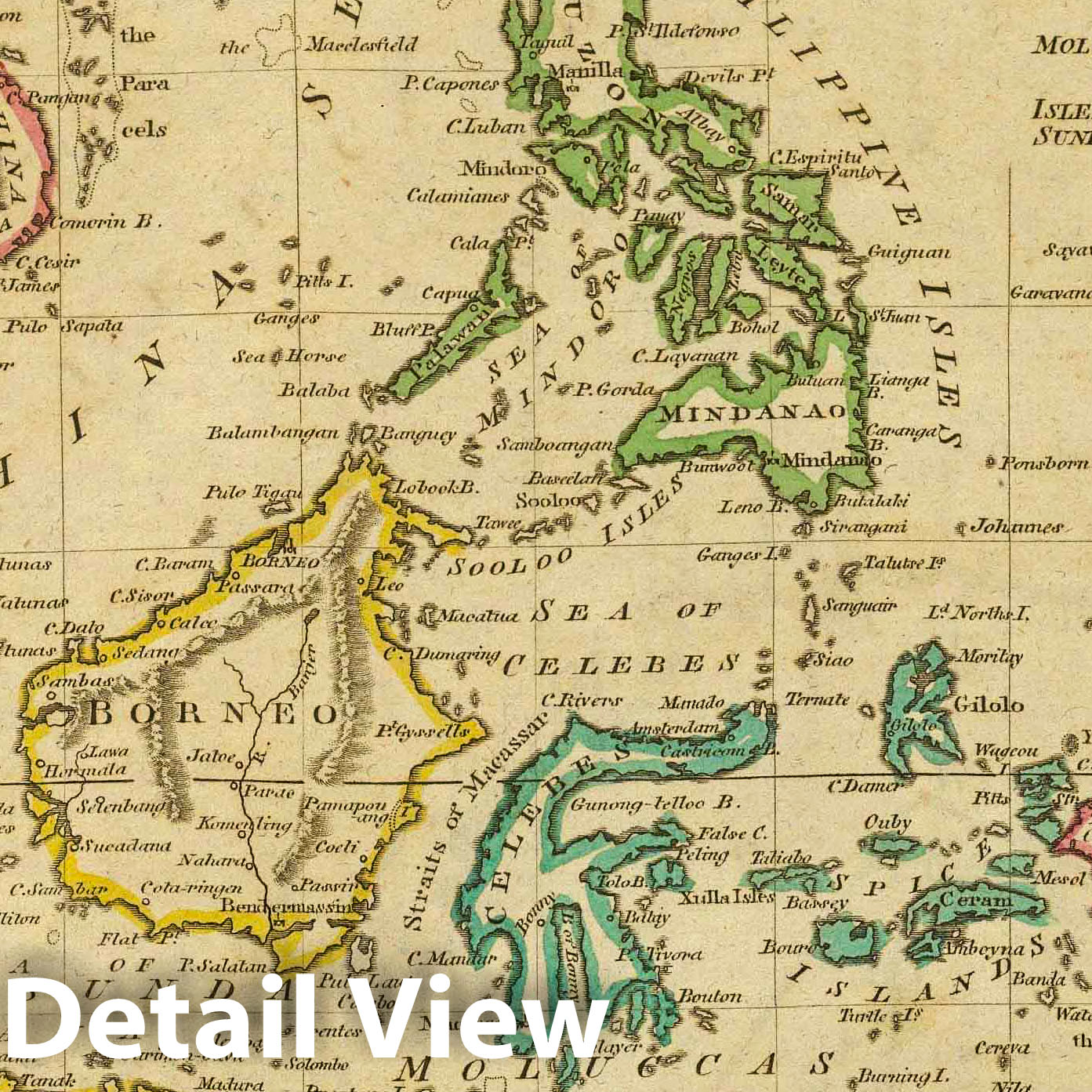 East Indies, 1814 - Historical Map Print from Carey's General Atlas