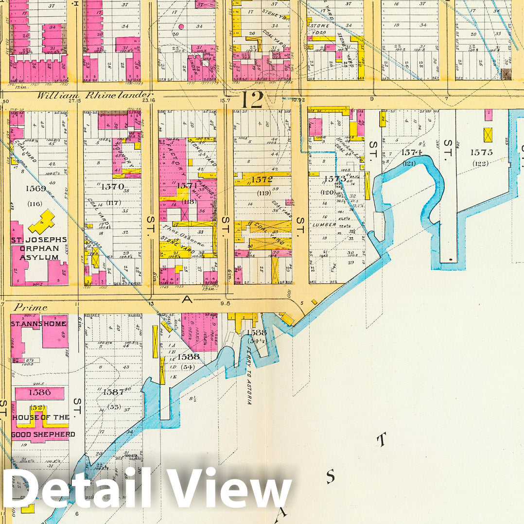 Manhattan, Wards 12 & 19 - Fire Insurance Map, 1891