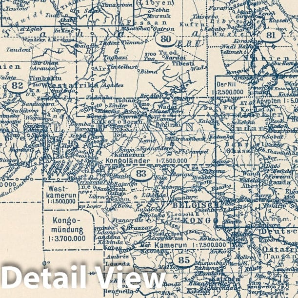 South Africa, 1925 - Historical Map Print from Stieler's Atlas