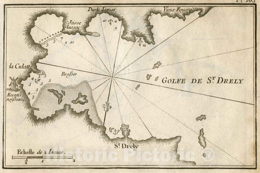Gulf of Saint Drely - Nautical Chart - Plate No. 103, 1764