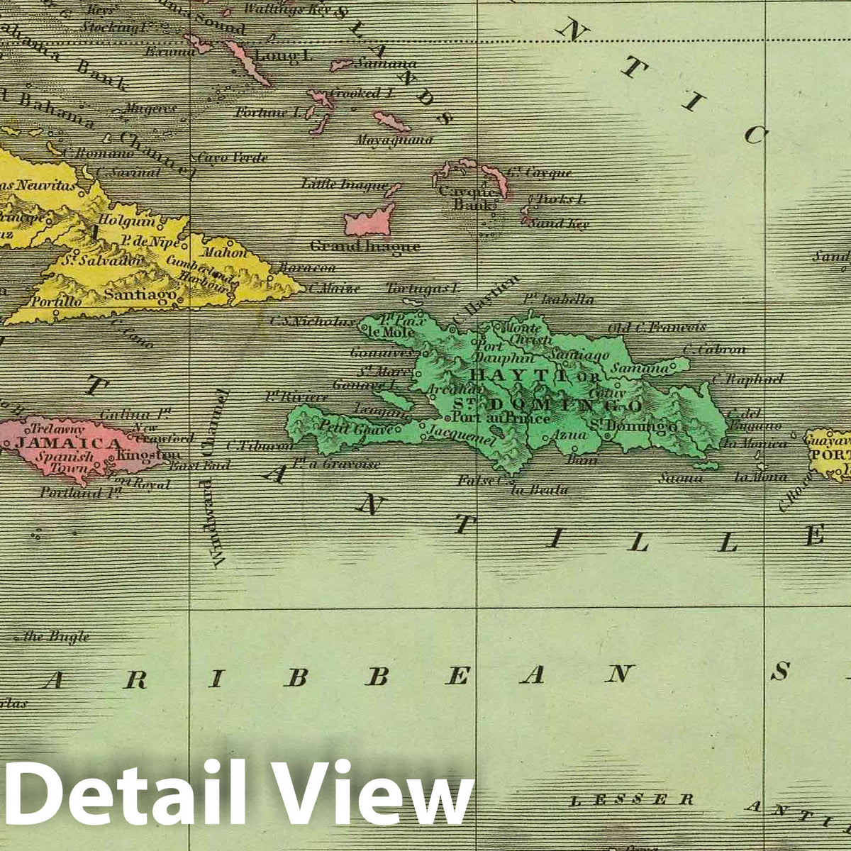 West Indies, 1831 - Historical Map Print