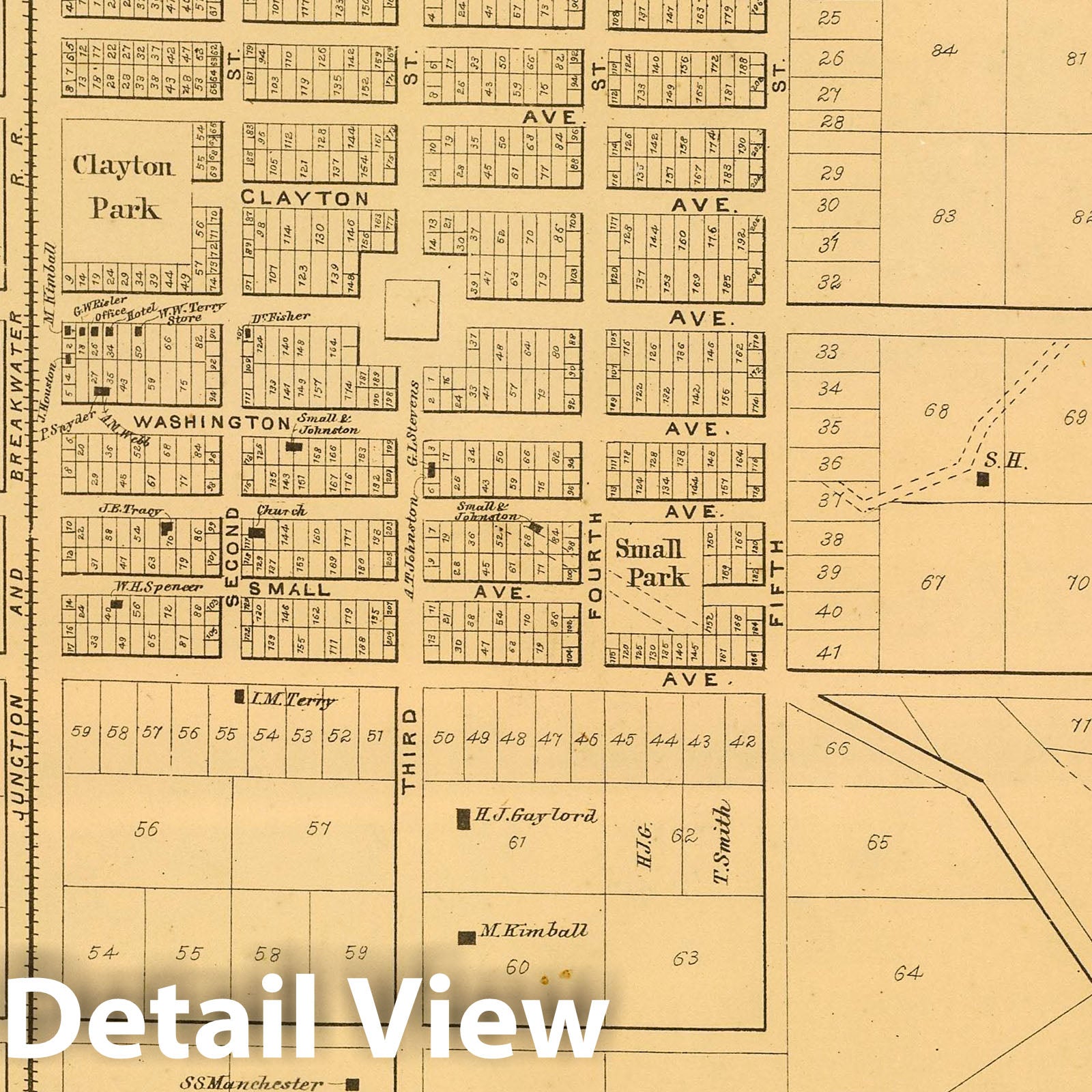 Historic Map : State Atlas Map, Lincoln. 1868 - Vintage Wall Art