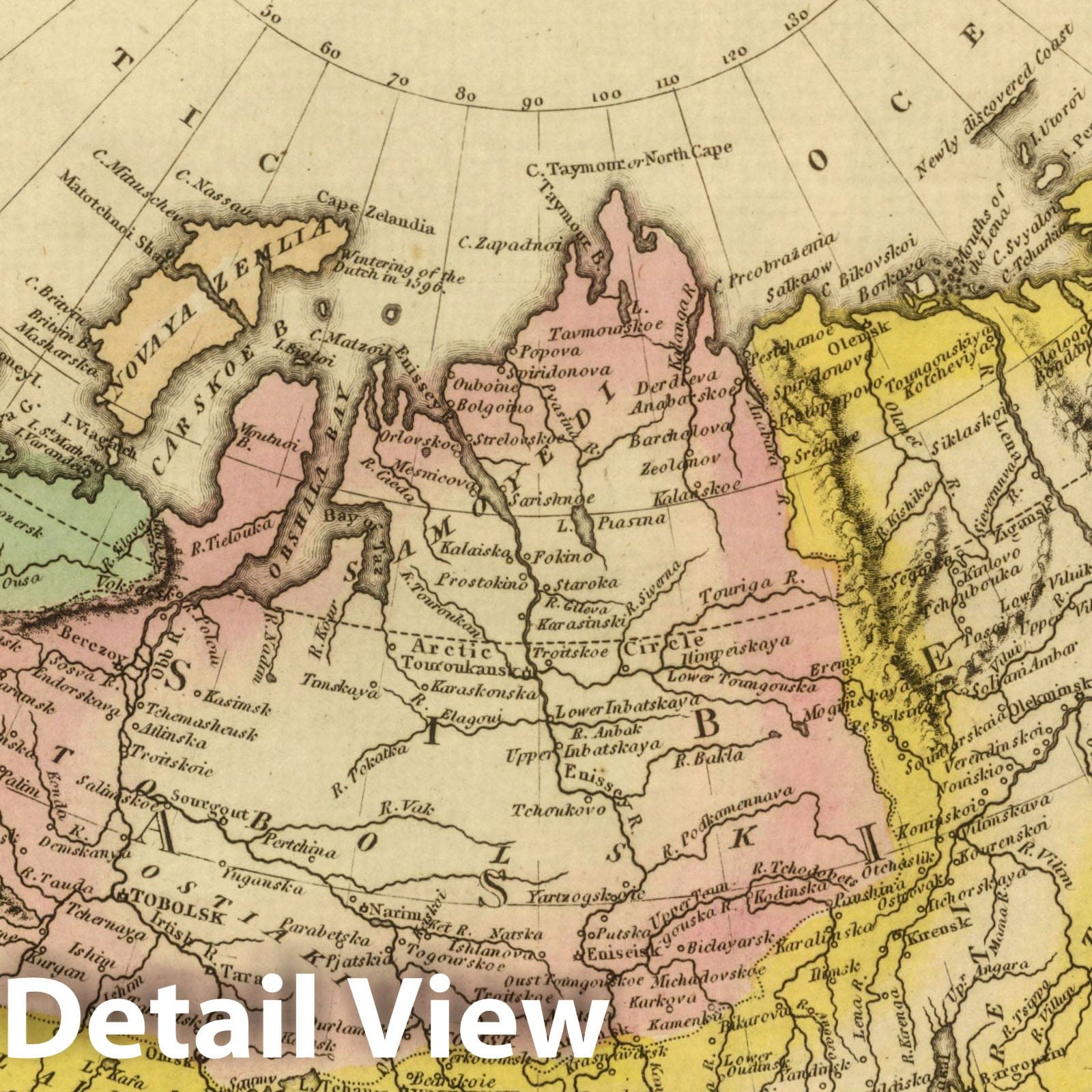 Russian Empire, 1822 - Historical Map Print
