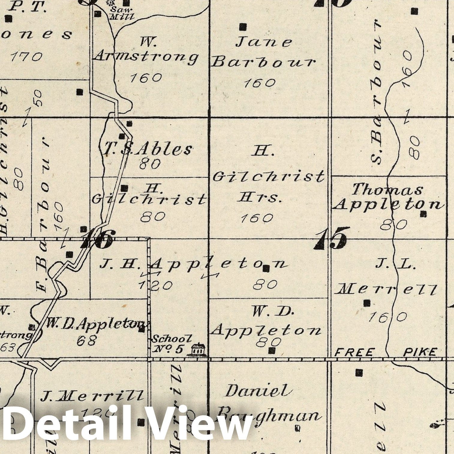 Springfield Township, Franklin County, Indiana - Property Map, 1882