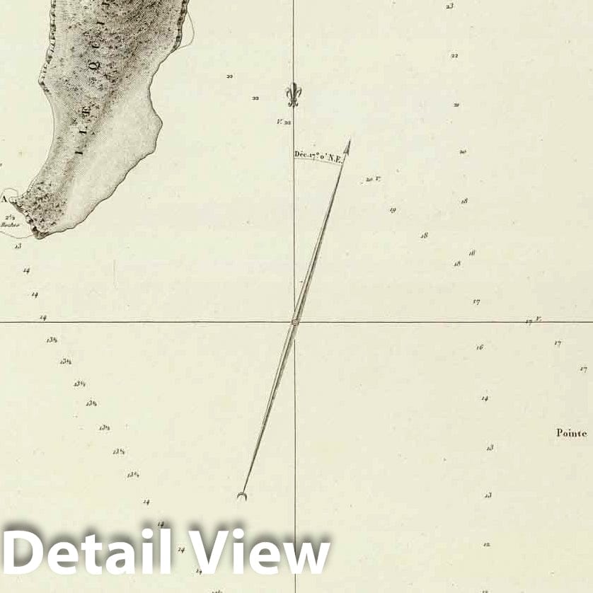 Conception Bay, Chile - Nautical Chart, 1827 - Historical Map Print