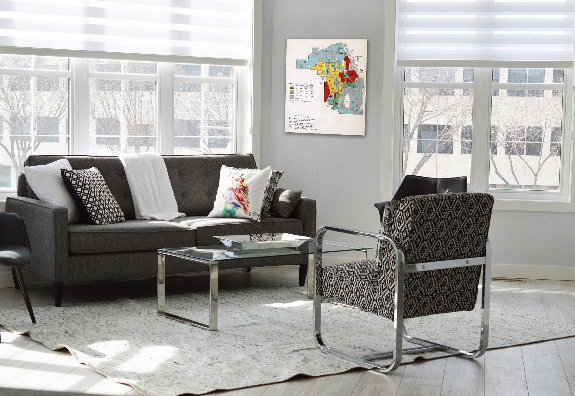 Historic Map : Chicago. 1932 v2 Vintage Wall Art