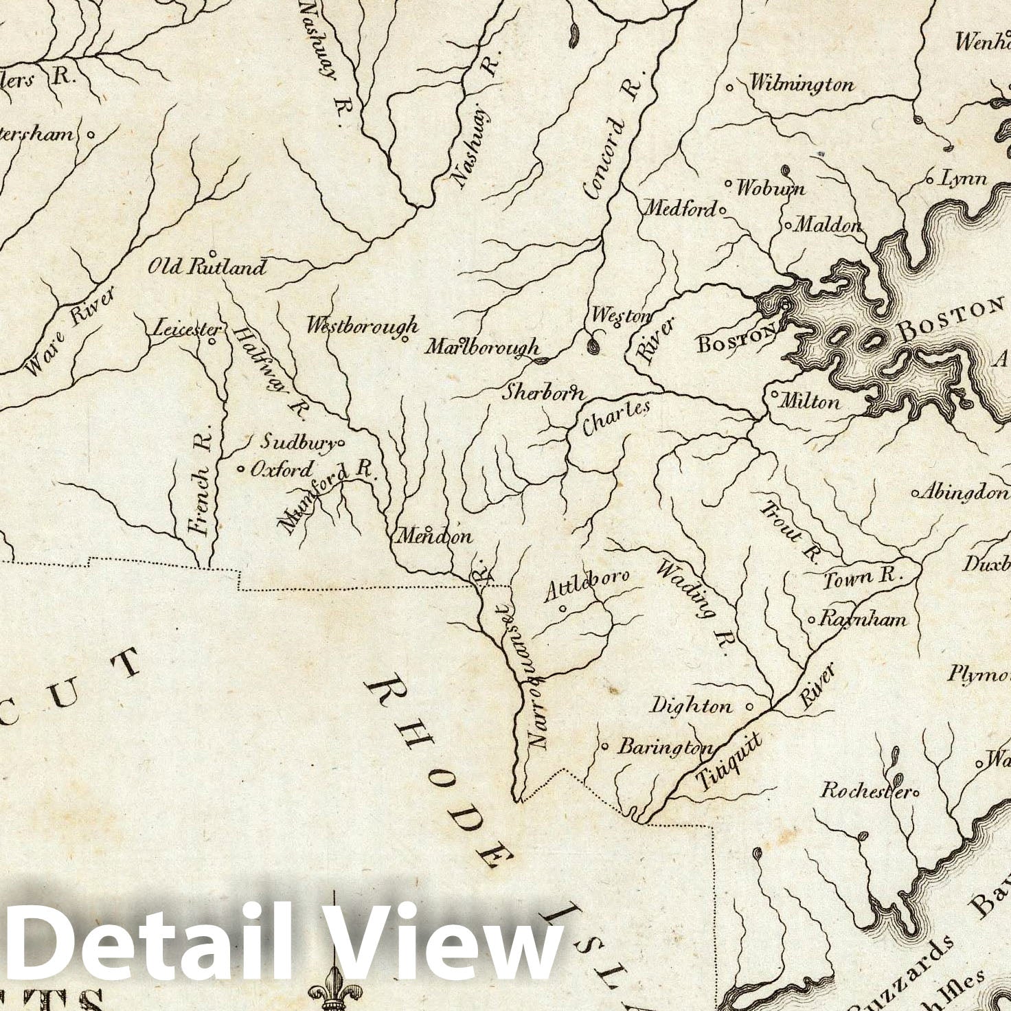Historic Map : Geography Book, Massachusetts. 1794 - Vintage Wall Art