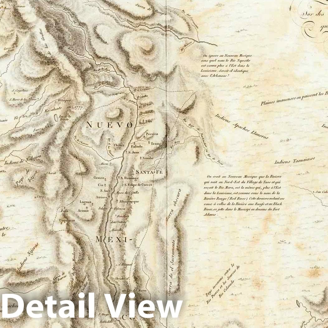 Mexico, Northern and Central Portion, 1809 - Historical Map Reproduction