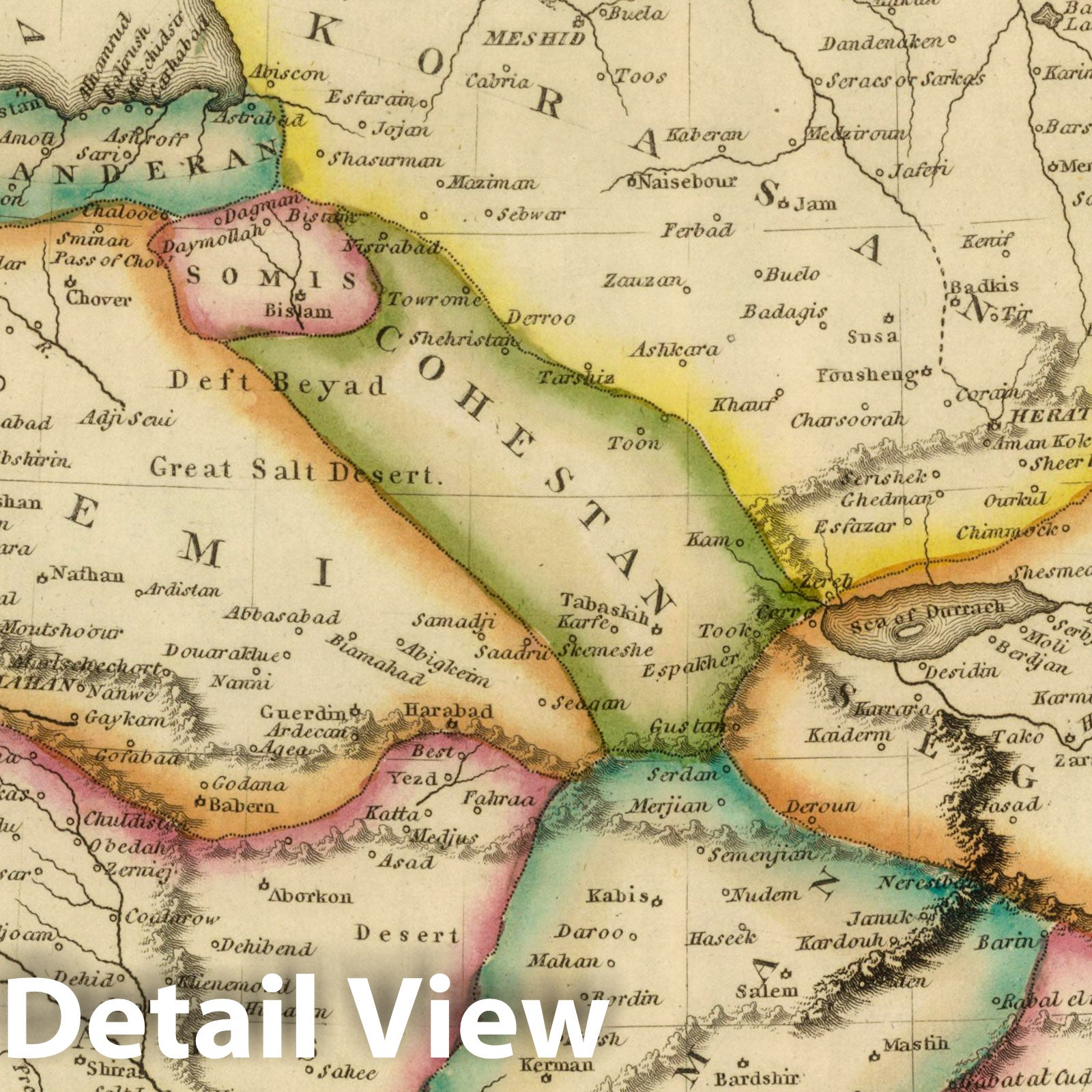 Persia, 1822 - Historical Map Print