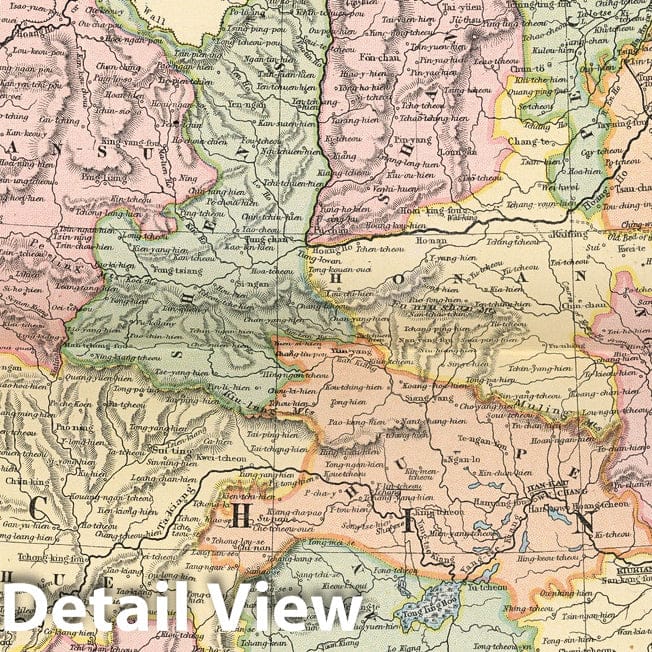 China with insets Hong Kong, Macao, Canton, Beijing, Shanghai - Railroad Map, 1891