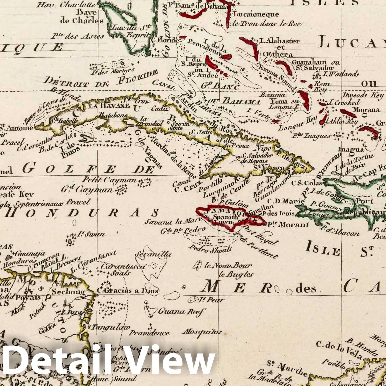 Historic Map : World Atlas Map, XXXIII. Indies Occiendtales. 1803 - Vintage Wall Art