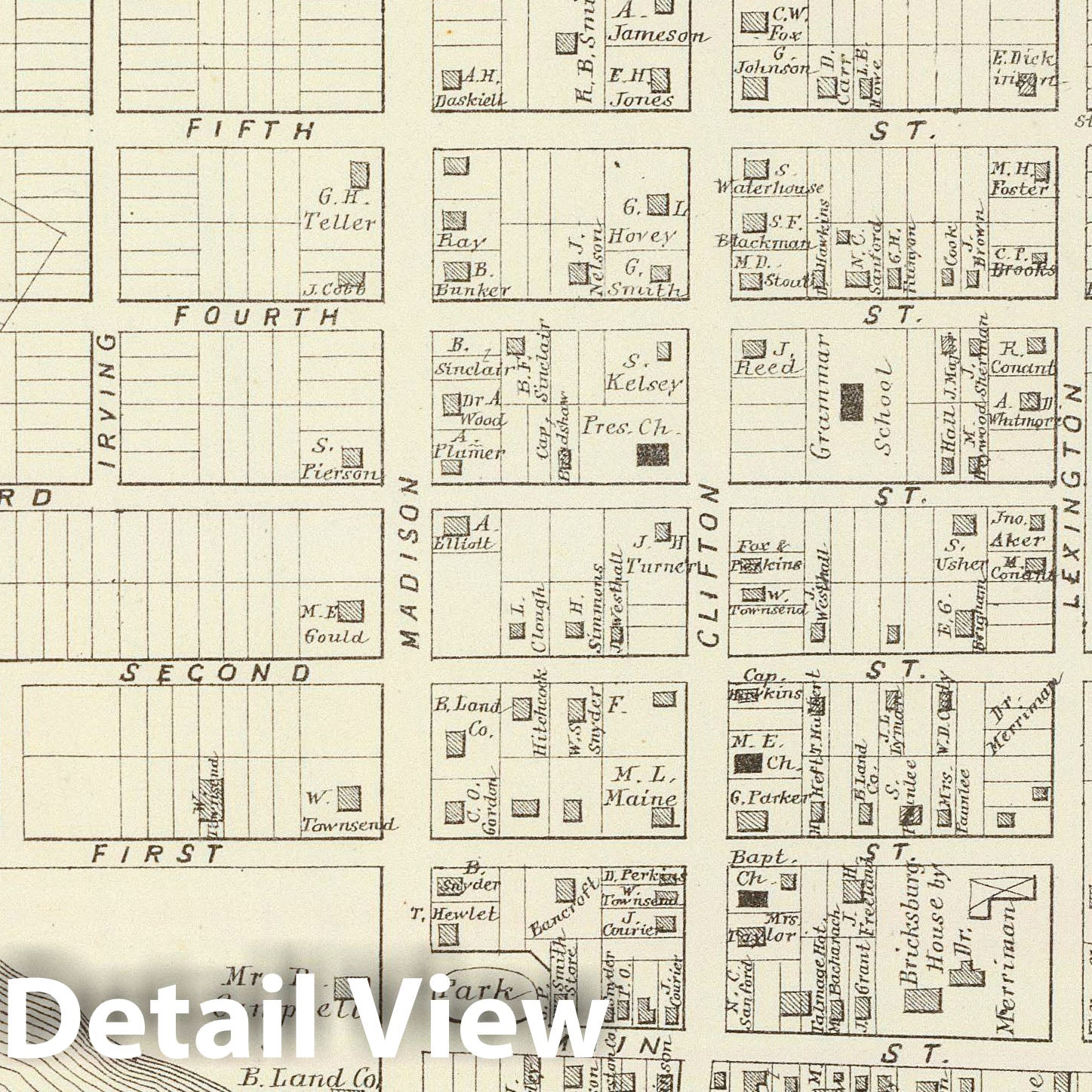 Bricksburg, Ocean County, New Jersey 1878 Historical Map Print