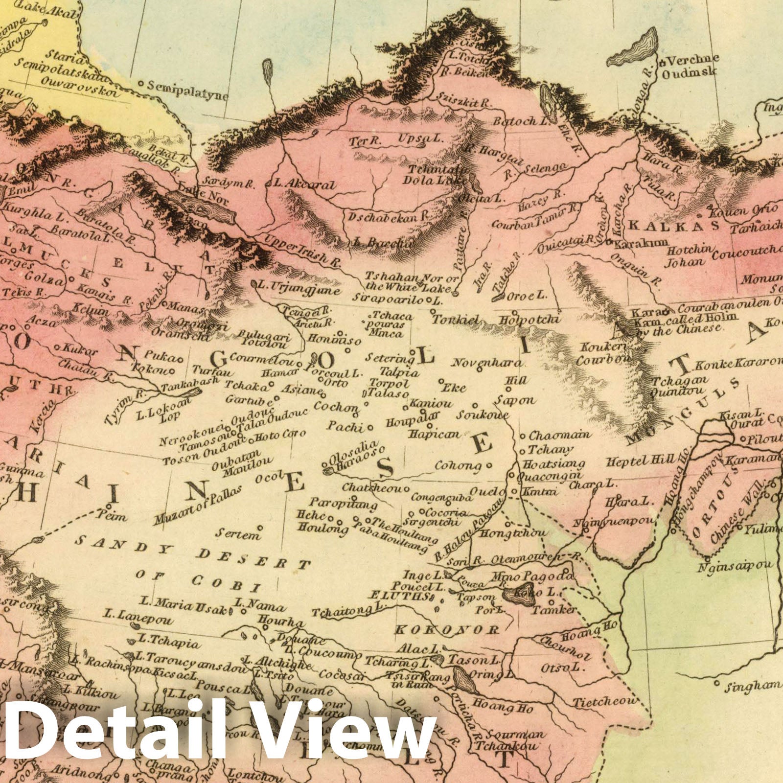 Tartary, 1822 - Historical Map Print