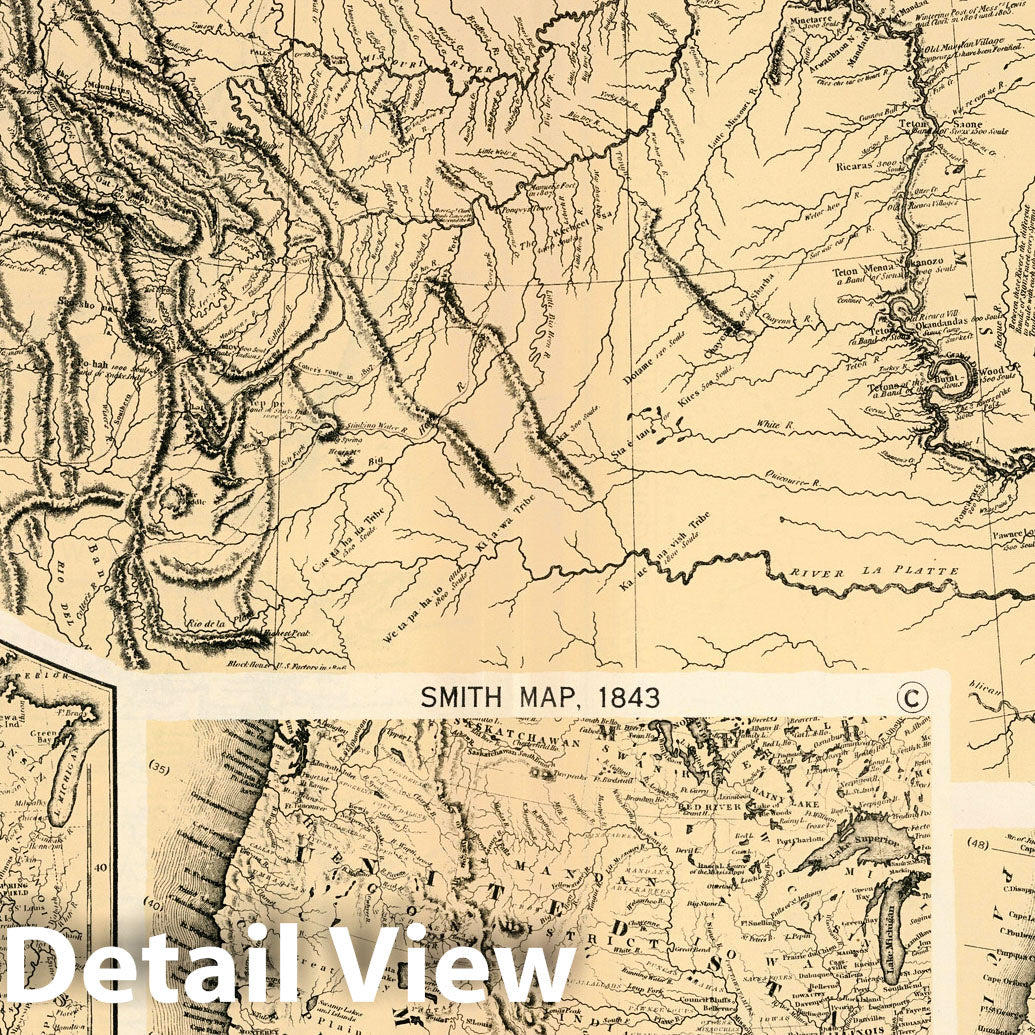 Historic Map : Plate 32. Facsimile Cartography 1492-1867. Clark Map, 1810. Chapin Map, 1839, etc, 1867 - Vintage Wall Art