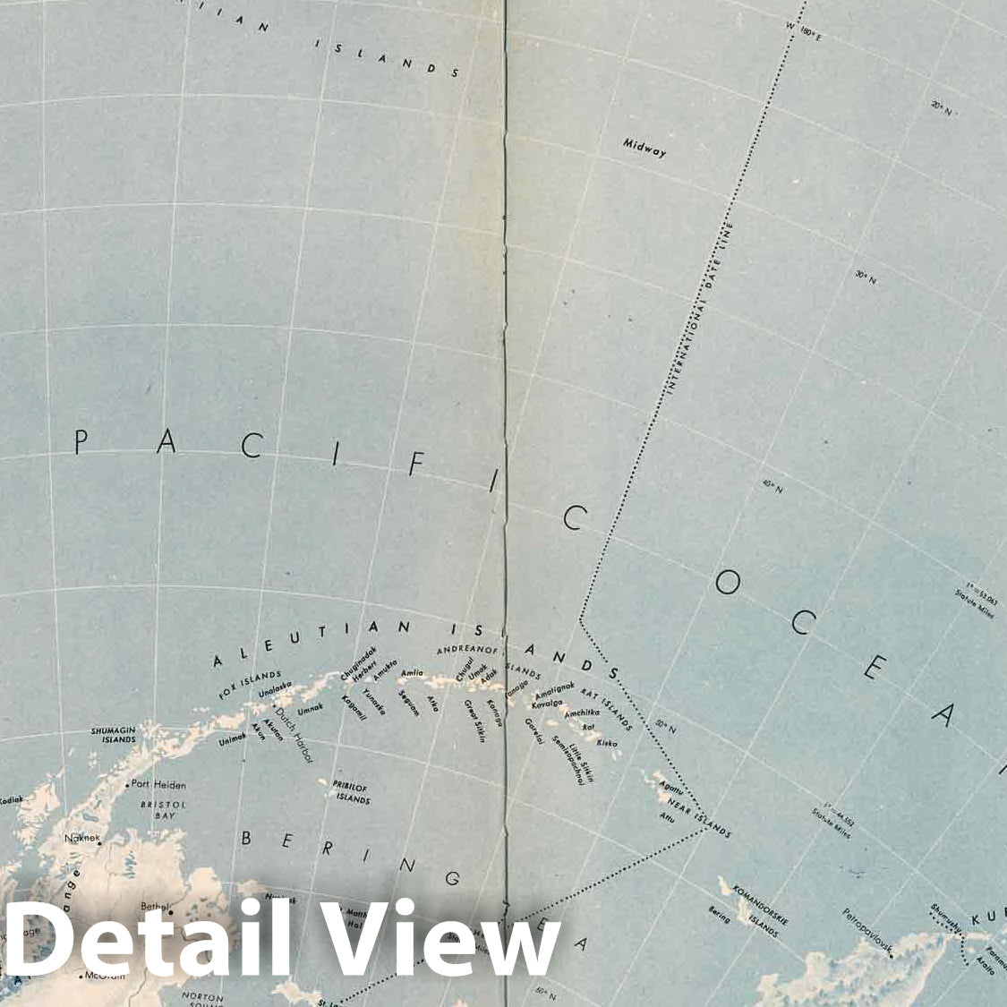 World War II: Pacific Theater - Military Map, 1944 - Historical Map Print