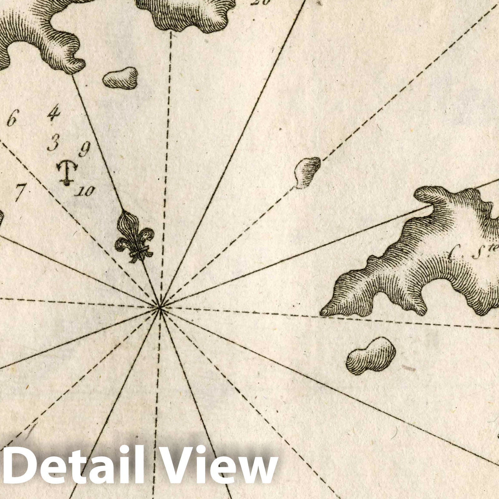 Small Basin of Samos, Turkey - Nautical Chart, 1764 - Historical Map Print
