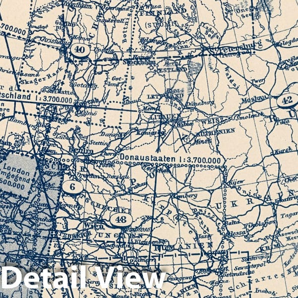 France - Index Map, 1925 - Stieler's Atlas of Modern Geography