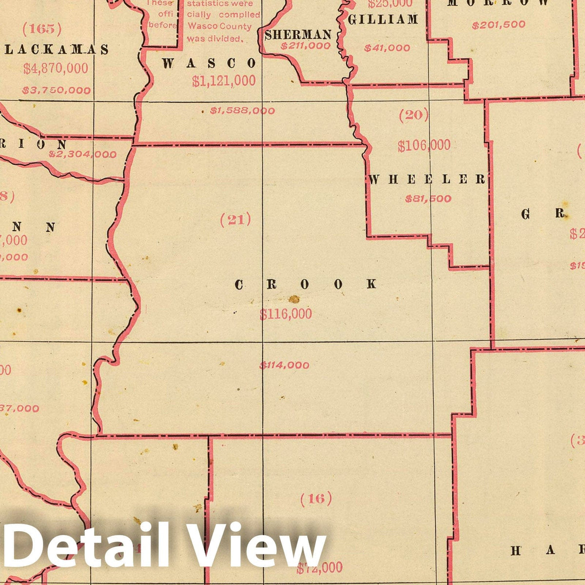 Oregon - Manufacturing and Mechanical Industries, 1909 - Historical Map Print