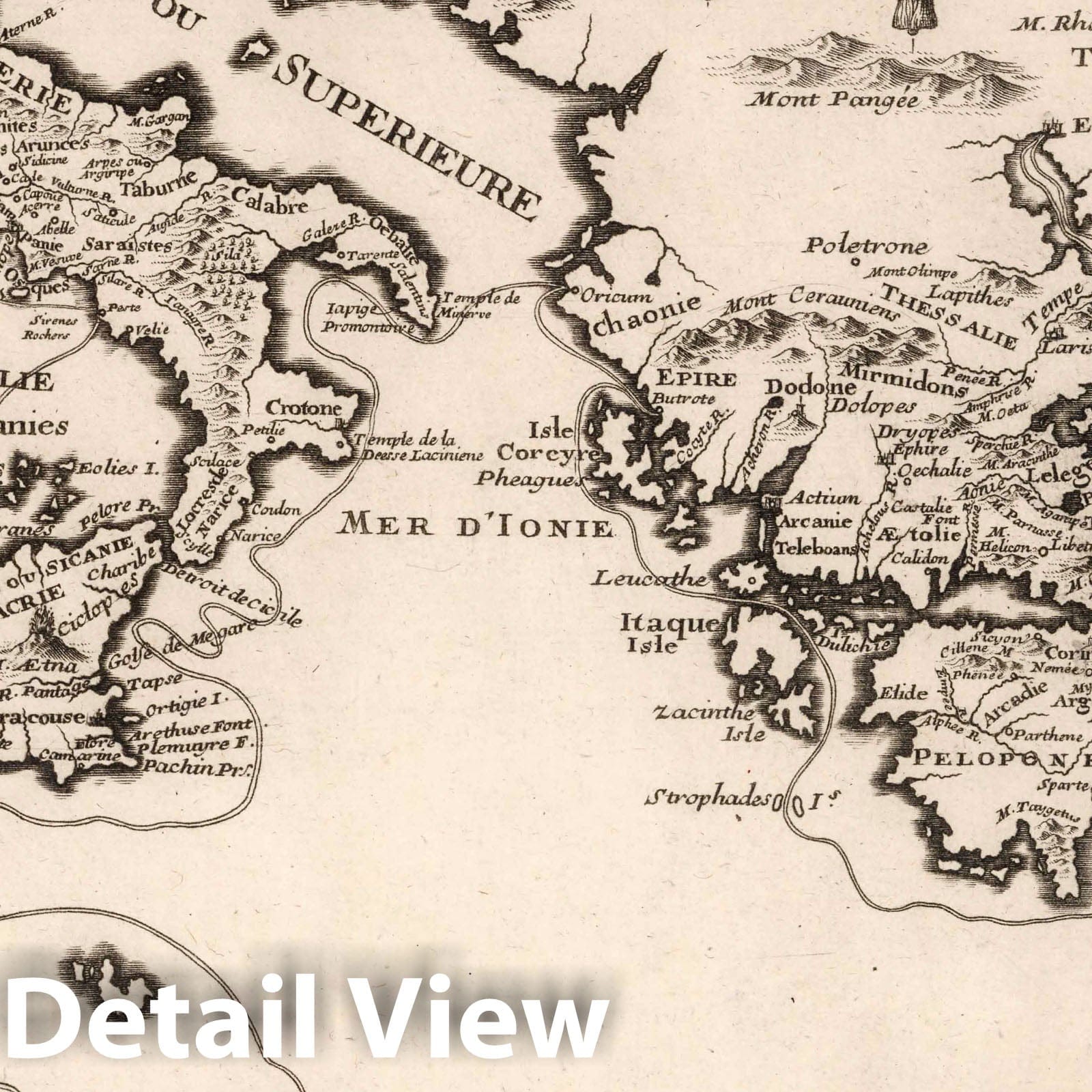 Aeneas' Voyage - Celestial Map, 1705 - Historical Map Print