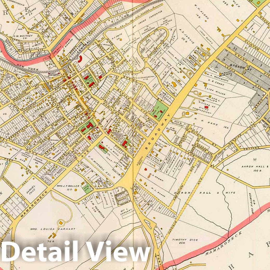 Village of White Plains 1893 Cadastral Map - Westchester County Atlas