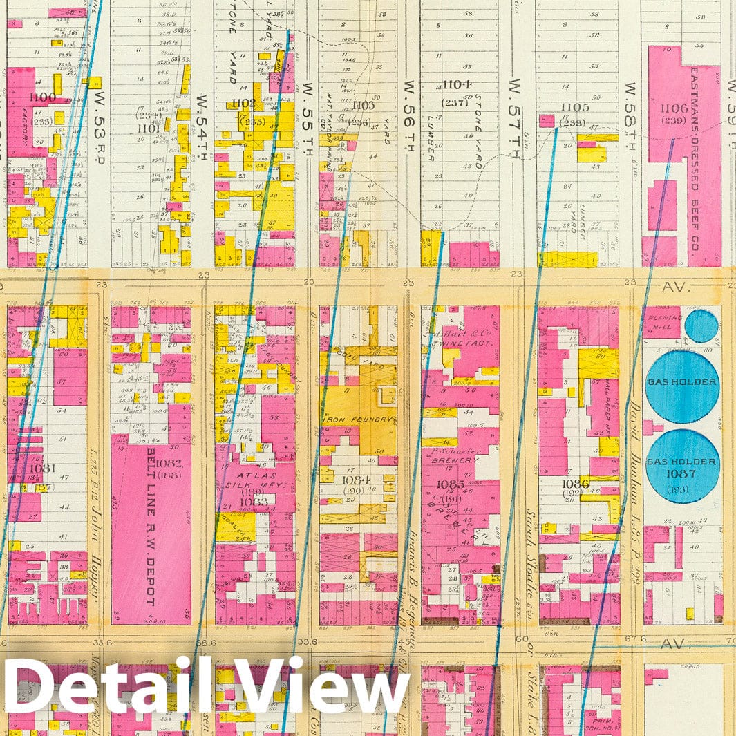 Manhattan Ward 22, New York - Fire Insurance Map - Plate No. 24, 1891