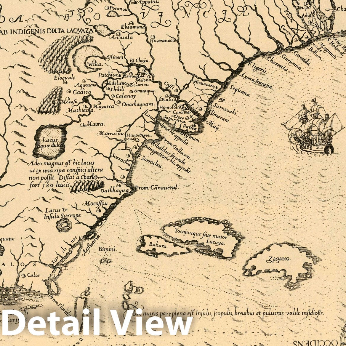 Lemoyne Map, Cuba and United States - Plate 16, 1591 Historical Map Print
