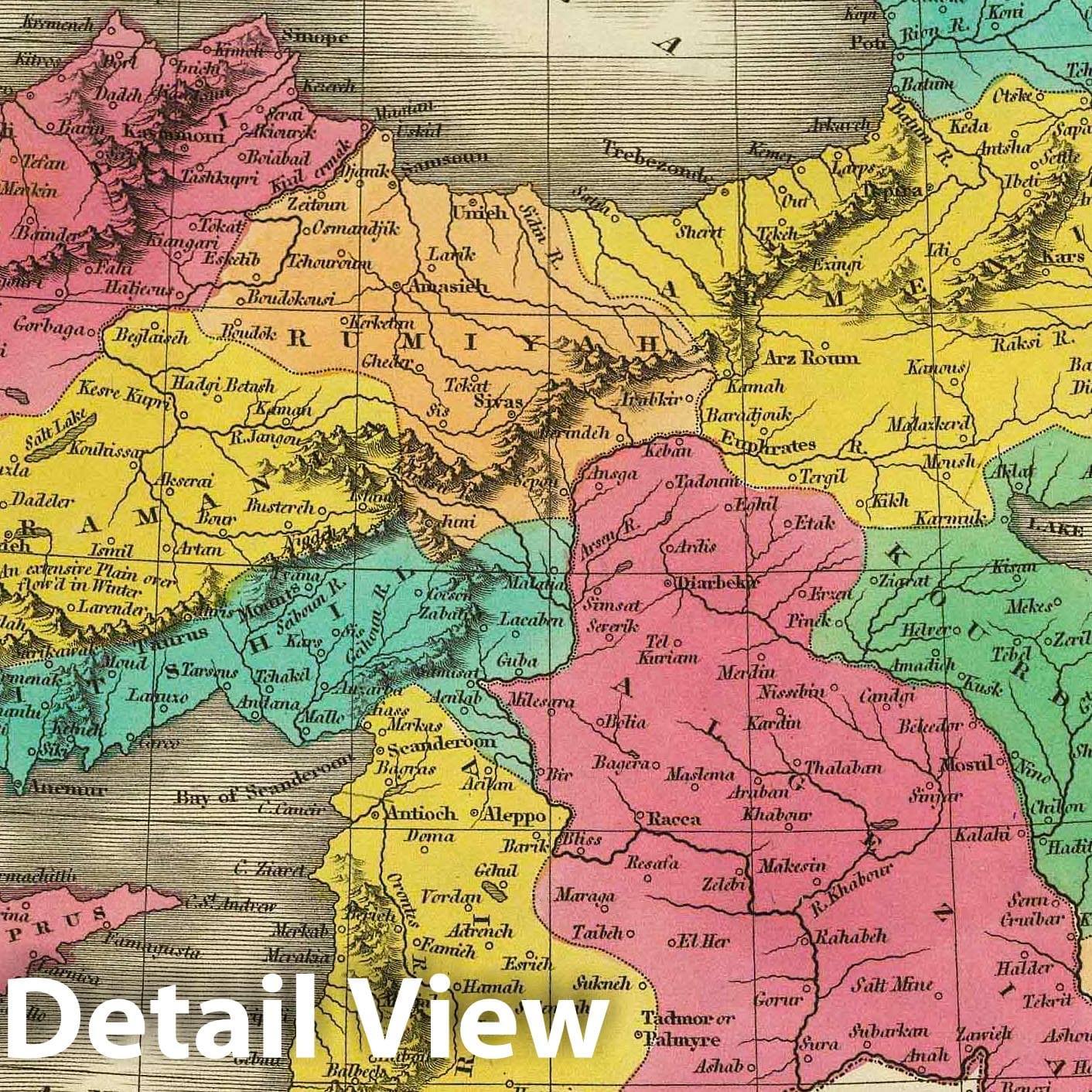 Turkey in Asia, 1831 - Historical Map Print