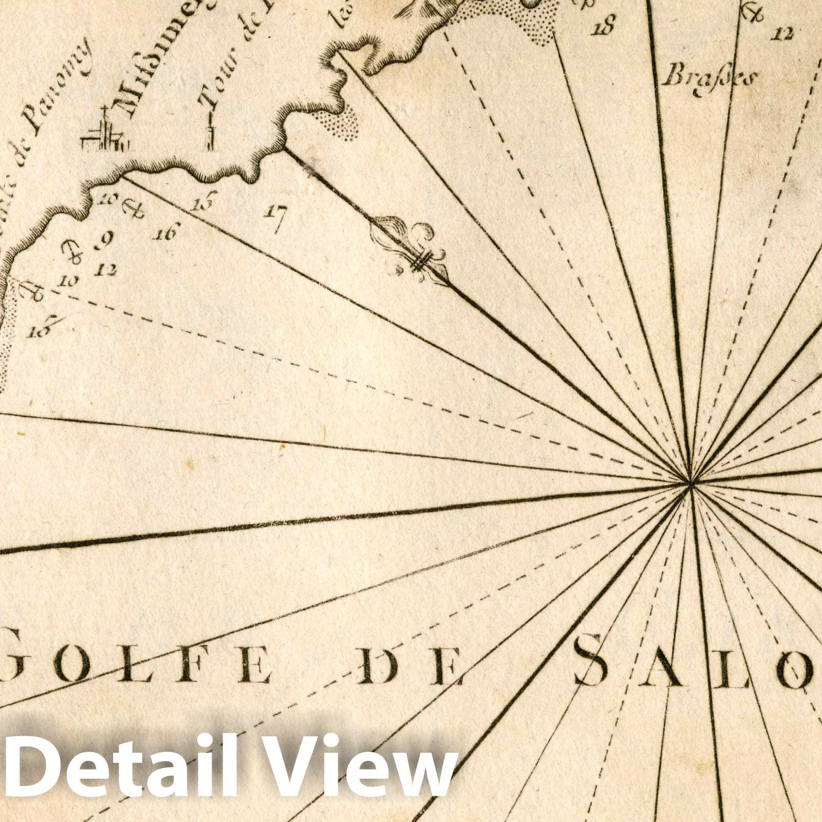 Thessaloniki, Greece - Nautical Chart - Plate No. 96, 1764